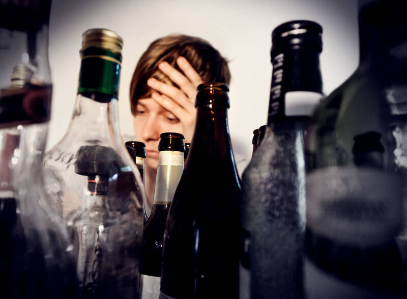 Süchtig nach Alkohol